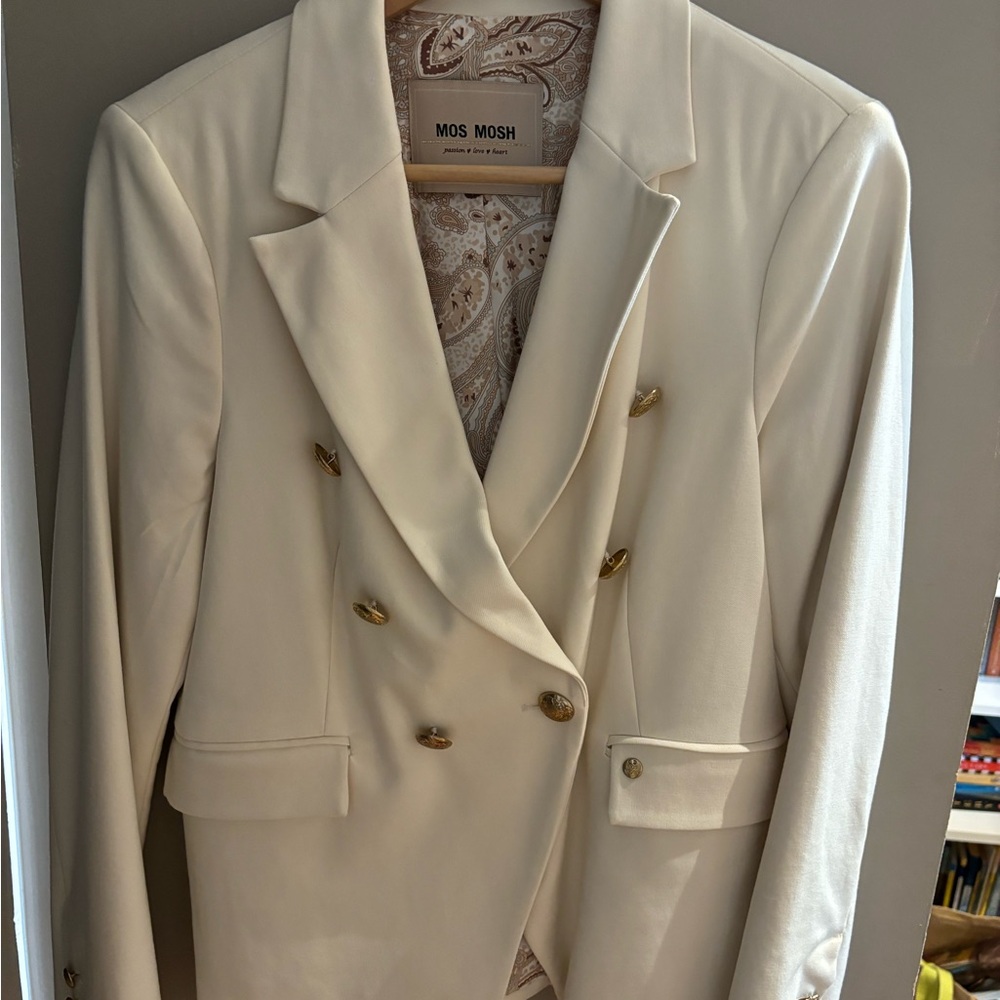 Mosh mosh cream blazer